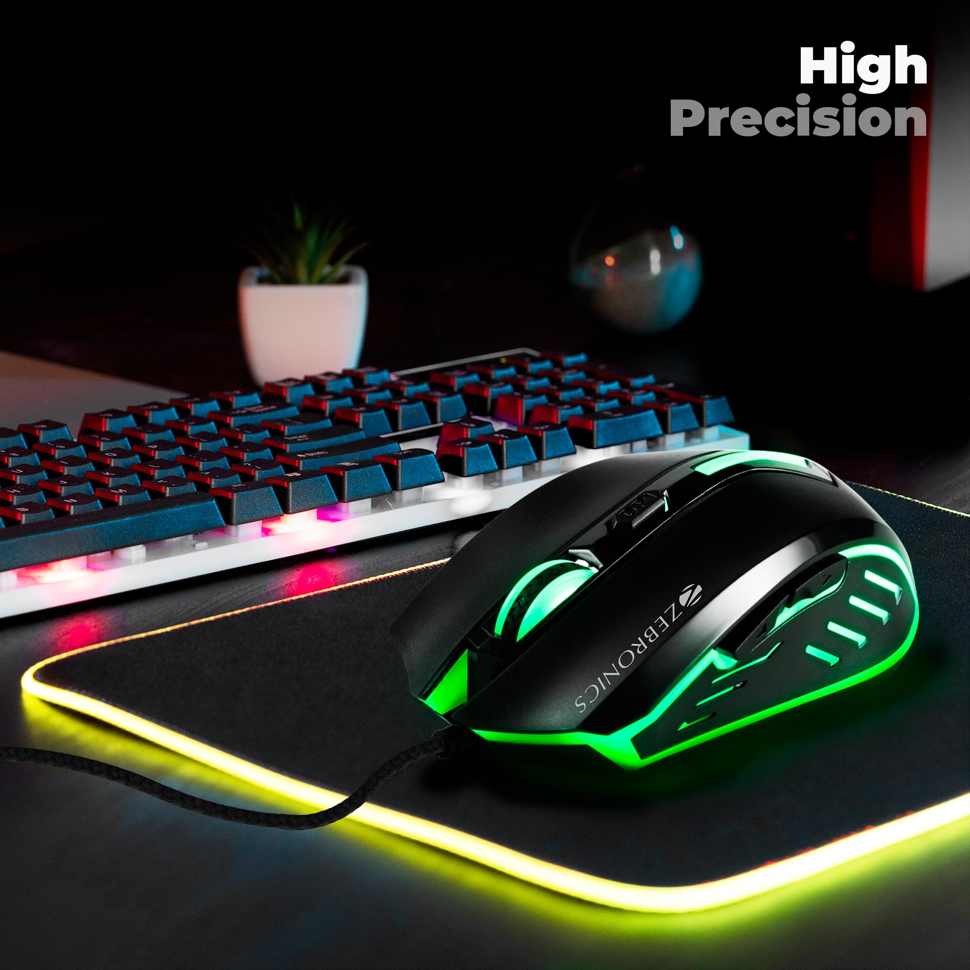 Amazon.in: Buy ZEBRONICS Sniper High Precision Wired Gaming Mouse
